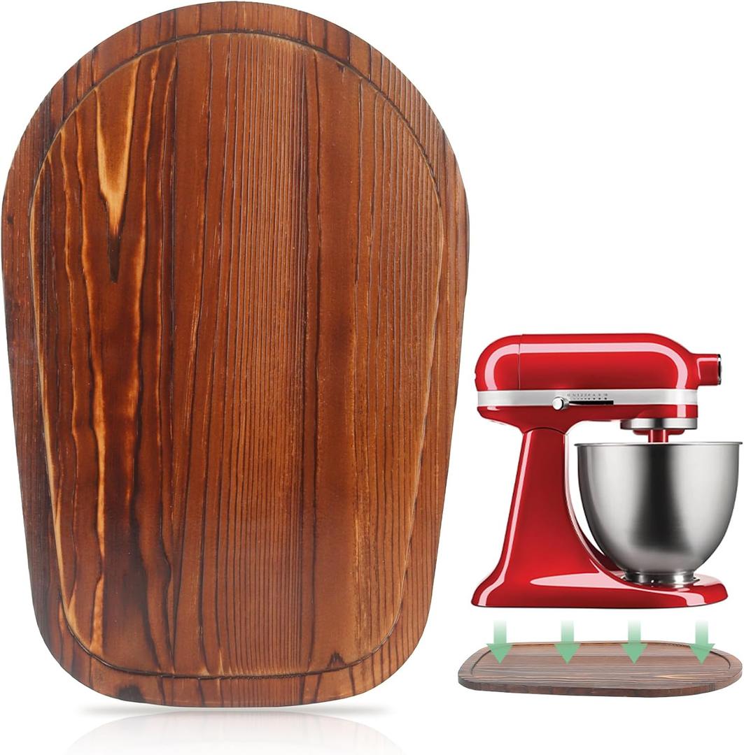 Mixer Slider Compatible with Kitchen aid Mini 3.5 Qt Tilt-Head Stand Mixed - Kitchen Countertop Storage Mover Sliding Caddy for Kitchen Aid Artisan Mixer (3.5 QT - Brown)