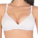 Fruit of the Loom Women's Lightly Lined Wire-free Bra (38B, White)
