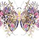 MU 3D Metal Puzzles for Adult Flower and Butterfly B-Nige, Insects Animals Floral Puzzles Metal Model Kits Building,Birthday Gift Brain Teaser DIY Sets Home Decor