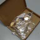 Christmas Mantle Stocking Holders Set of 6 - Upgrade Non-Slip Fireplace Hangers, Lightweight Metal Hooks for Christmas Party Decoration (Gold)