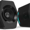 Edifier G2000 RGB Gaming Speakers, 32W Peak Power, Compact Design for PC/PS4/Desktop, Bluetooth 5.1, 3.5mm AUX, Game/Movie/Music Modes, 12 RGB Lighting Effects - Black