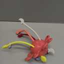 Little Rawr Silicone Baby Sensory Montessori Toys & Pull String Toys for 18 M+, Toddler Birthday Gift Car Seat Airplane Travel Toy for 1 2 Year Old Boy Girl Infant 18+ Months Old (Red)