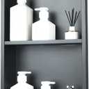 Shower Niche No Tile Needed Recessed Wall Niche for Bathroom Storage Double Shelves with Anti-FingerprintStainless Steel Sand Texture Black12 * 24 in