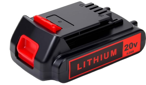 20V 4.0Ah Battery for Black and Decker Lithium-Max Tools 1-Pack High-Capacity Replacement Lithium-Ion Battery, Compatible with LBXR20 LBXR2020 LBX20 LBXR2520 LB2X4020 LB2XR20