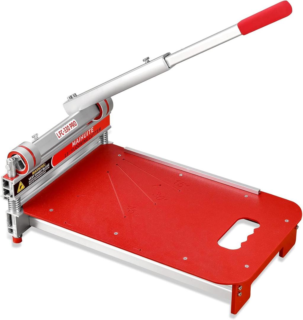 13-Inch Heavy Duty Laminate & Vinyl Floor Cutter  Cuts Laminate, Bamboo, Engineered Wood, LVP, LVT, VCT, SPC, WPC, Vinyl Flooring  Multi-Angle Manual Floor Cutting Tool