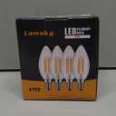 Chandelier LED Light Bulbs 40W Equivalent E26 Base,Dimmable 4W 2700K Warm White,B11 E26 Candelabra Bulb Frosted Flame Bent Tip Shape,6 Pack