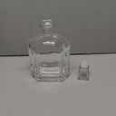 Whiskey Decanter with Glass Stopper-Whiskey Glass Bottle with Airtight Geometric Stopper for Wine, Bourbon, Brandy, Liquor, Tequila, Liquor Decanter for Men.2 Pack