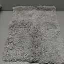 Grey Bathroom Rug 20x32 Non Slip Fluffy Bath Mat for Bathroom Floor Washable Plush Luxury Bath Rug for Tub Soft Shaggy Absorbent Shower Sink Mat