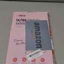 LitBear Travel Makeup Mirror with Lights, Rechargeable Double-Sided 10X/1X Magnifying Mirror, Portable Lighted Beauty Mirror, 3 Color Lighting, Dimmable Touch Screen, Tabletop Handhold Hanging (White)