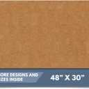 Barnyard Designs Natural Coco Coir Heavy Duty Backing Doormat - Large Cute Non-Slip Front Door Welcome Mat for Outside Entrance or Porch Entry, Brown (30x48, Plain Brown) (2'6" x 4' (Rectangular))