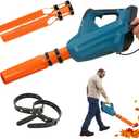 Leaf Blower Air Booster, Instantly Boosts Airflow, Turbo Nozzle Extension Boosts Speed & Power, Universal Fits All 2-4 in Circular Nozzle Blowers for Yard, Lawn, and Driveway Cleanup (Orange)