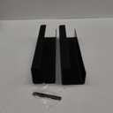 No-Screw Under Desk Cable Management Tray - Self-Adhesive Installation, Cord Management, Cable Tray, Under Desk Wire Organizer - Black Set of 2