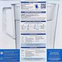 Brita Water Pitcher, Slim, 5 Cup Capacity, Includes One Advanced Filter-White, Size