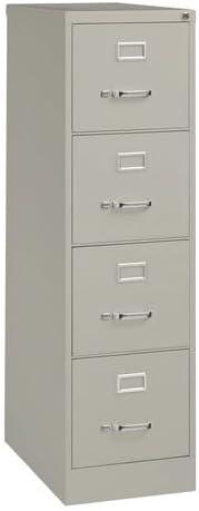 Alera Vertical File, 4 Letter-Size File Drawers, Light Gray, 15" x 25" x 52"