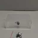 Refrigerator Medicine Lock Box with Keys and Mounting Hardware 8 x 4.5 x 3 Inch Wall Mount Locking Medicine Box Clear Acrylic Wall Cabinet, First Aid Kit for Emergencies Home Use