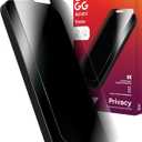 ZAGG Glass Elite Privacy Screen Protector for iPhone 16 Plus / 15 Plus - 2-Way Privacy Filter, Ultra-Strong Tempered Glass, 5X Stronger, Smudge-Free, Easy Install, InvisibleShield, Recycled Content