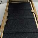 Dog Ramp for Bed, 64" Long Foldable Pet Ramp for Small Large Dogs, Dog Ramps for High Beds Car, High Traction with Platform 6 Adjustable Heights 24" to 30" Up to 220LBS Black