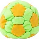Soccer Hackys Footbag SacksSoft Plush Footbags for Adults,Durable Fleece Juggling Balls,for Foot Coordination Training, Stress Relief,Outdoor Play, Party Favors