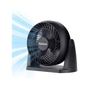 Holmes 8" Air Circulator Fan, 3 Speeds, 90° Adjustable Head Tilt, Wall Mountable, Ideal for Home, Bedroom, Kitchen or Office, Black