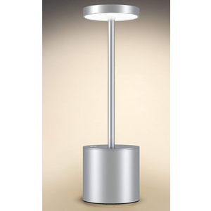 Cordless Table Lamp 2 Pack, Rechargeable Portable Battery Operated Table Light, Touch Control 3 Color Stepless Dimming LED Table Lamp, for Bedroom/Restaurant/Outdoor/Patio (Gray)