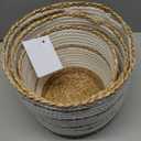 S/3 Polyester Rope Basket 10, 10, 8in Woven Baskets 3 Set