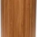 Bath Bliss Natural Bamboo Collection, Bowl, Matching Accessories to Decorate Your Bathroom, Round Tall Toilet Brush