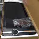 Walking Pad Portable Under Desk Treadmill with Incline 2.5HP for Home Office 265 lbs Capacity Remote Control LED, Silver