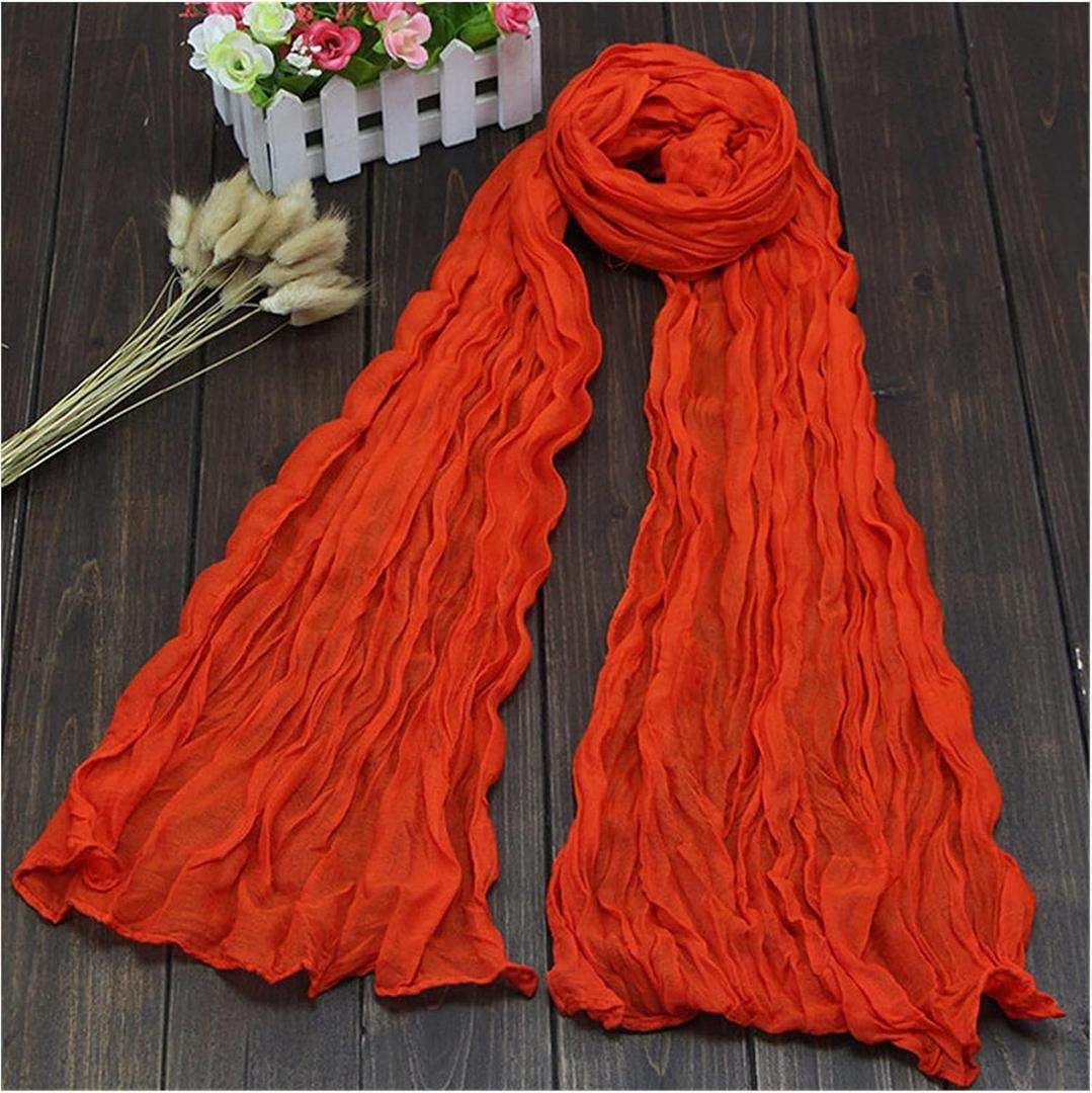 GLigeT Scarf Ladies Long Voile Linen Thin Warm Winter Candy Color Shawl Women Scarf Soft 1PC Chunky Oversized Winter/Fall (Color : 21, Size : One Size)