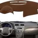 Dash Cover Mat Pad Custom Fit for Toyota Camry 2007 2008 2009 2010 2011 Dashboard Cover Carpet Cap Protector (Dark Brown) Y27