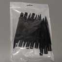 Plastic Ground Spikes 10pcs Solar Light Stakes, Plastic Reinforced Ground Spikes Replacement Solar Torch Light for Garden Lamps, M8mm Stakes (14X1.4CM, Black)