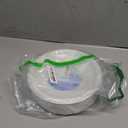 Blue Sky 9 Inch White Plastic Plates - [100 Count] Disposable Plastic Plates, Microwave Safe, Perfect for Birthday Parties, Weddings, Banquets, Picnics, and Everyday Use