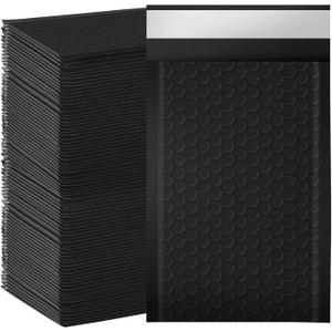 Bubble Mailers, 4x7 Inch Padded Bubble Mailers Pack of 100 Bubble Envelopes Opaque Self Seal Adhesive Waterproof Bags for Shipping and Packaging (Black, 4x7-100Pc)