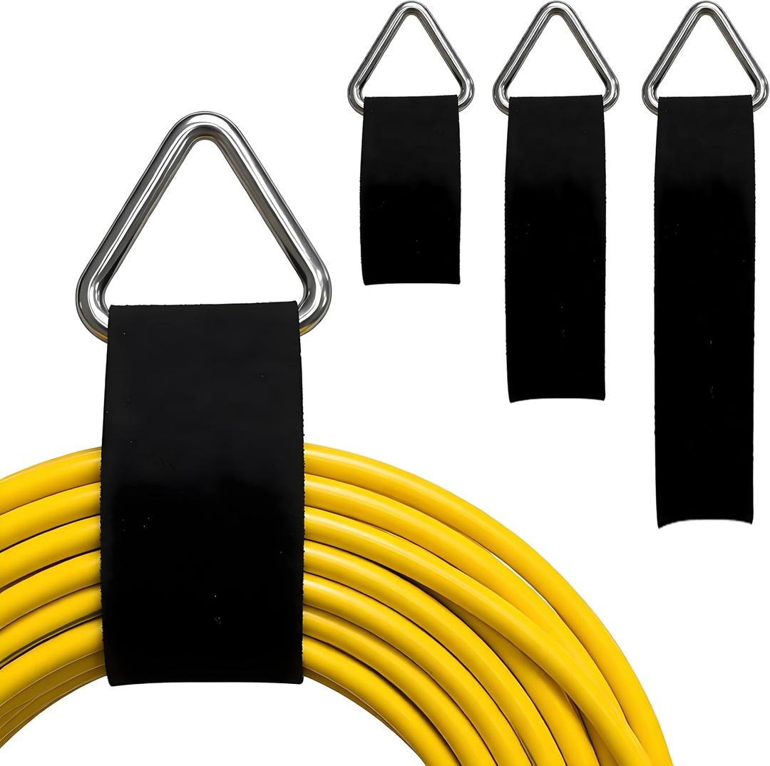 Extension Cord Holder Organizer, 2in x 16.4 Cut to Length Heavy Duty Storage Straps with 15 Buckles, Garden Water Hose Garage Gadgets Hanger for Storage and Organization