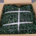 Artificial Grass Wall Panel Backdrop,10" X 10" 12P(8.4 sqft) UV-Anti Greenery Boxwood Panels for Indoor Outdoor Green Wall Decor & Ivy Fence Covering Privacy
