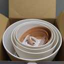 Plant Pots,12/10/9/8/ Inch Large Plastic Self Watering Flower Pots Indoor Outdoor with Drainage Holes, Deep Reservoir, Nursery Planting Pot for Indoor Out Door Plants White