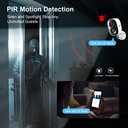 DCT Security Cameras Wireless Outdoor: WiFi Battery Cameras for Home Outside 2K Color Night Vision Motion Detection Surveillance Cameras Two-Way Audio Siren Alarm Spotlight(White)
