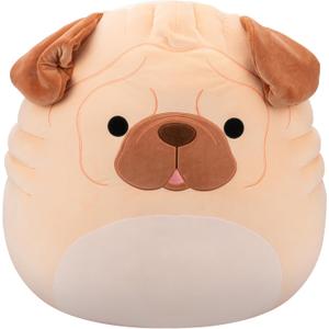 Squishmallows Original 24in Morton The Brown Shar Pei Dog  Official Jazwares Plush (Jumbo)