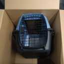 Petmate Dog Crates for Small Dogs & Cat Carriers, Two-Door Plastic Pet Kennel, Top & Front Loading, Made in USA, 24", Blue