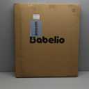 Babelio Baby Gate for Stairs, Kitchen & Doorways, 26-43" W 28" H No Bottom Bar| Easy Installation| One-Handed Operation| Auto-Close| Hardware Mount (Drill Needed) Safety Dog/Pet Gate Indoor (White)