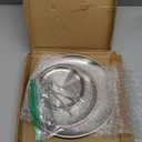 DTSFHTDAL Stainless Steel 3 Tier Cupcake Stand, Tiered Trays Three Layer Cake Stand 3 Tier Serving Tray Platters for Pastry Dessert Candy Fruit Tea Party Wedding Platter (Silver)