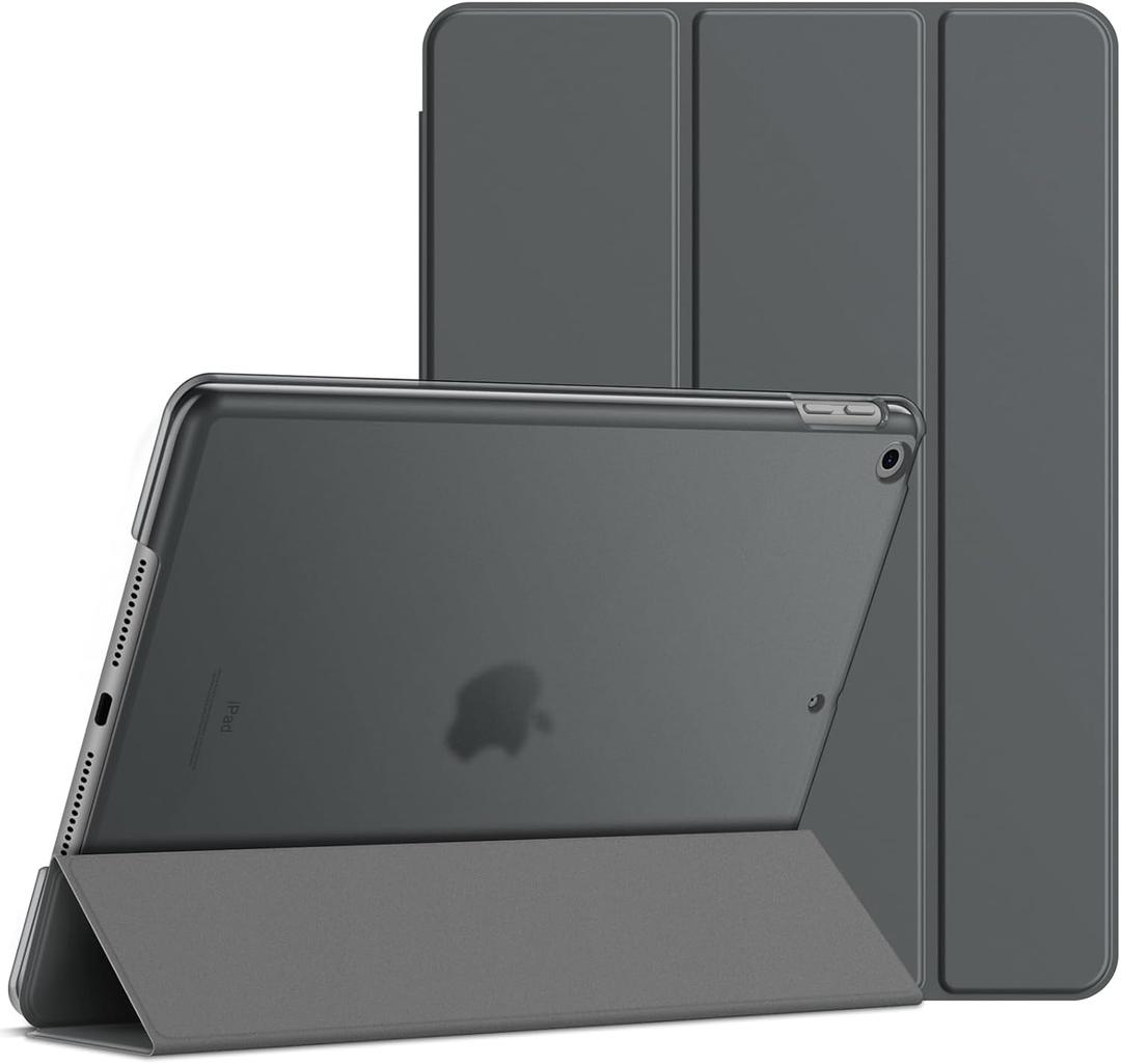 JETech Case for iPad 10.2-Inch (2021/2020/2019 Model, 9/8/7 Generation), Auto Wake/Sleep Cover (Space Gray)