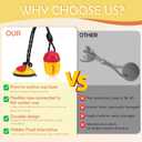 6 x Interactive Dog Toys Tug of War,Dog Puzzle Toy Squeaky for Medium Small Breed Mental Stimulation,Indestructible Food Dispensing Dog Toy to Keep Busy,Red Yellow