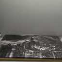 NAN Wind Detroit Skyline Canvas Wall Art Cityscape Night Scene Black & White City Art Print on Canvas Modern Giclee Framed Painting for Room Decor Home Decor Detroit Skyline Picture Prints  20" x 40"