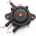 Fuel Pump with Filter and Oil Hose Compatible with Kohler 17HP-25HP Briggs and Stratton John Deere Kawasaki Yamaha Golf Cart Lawn Mower Cub Cadet mikuni Fuel Pump 808492 808656