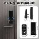 Keyless Entry Door Lock, Smart Lock for Front Door with Digital Keypad, Built-in WiFi Deadbolt, App Remote Control with Easy Installation, Upgraded Battery Life