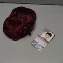 Short Wine Red Curly Wig for Women with Bangs Shoulder Length Wig Curly Natural for Daily Party Use