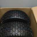 GICOOL 16x6.50-8 Tubeless Tire and Wheel, 16x6.5-8" Lawn Mower Tires, 3"-4.5" Offset Hub, 3/4" or 5/8" Bearing, Universal Fit Riding Mower and Garden Tractor Front Wheels, 4 Ply, Turf Pattern, 2 Pack