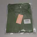 PLOKNRD Women's Casual Dress Summer Short Sleeve T-Shirt Dress Crew Neck Basic Dresses 2025 (L, Green)