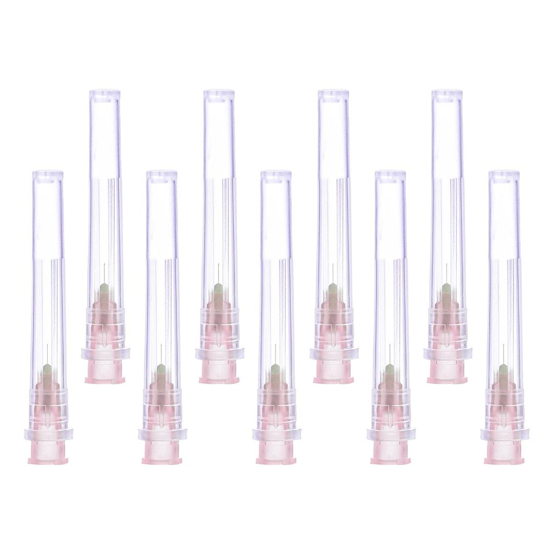 34 Ga 5/32 Inch Lab Syringe Needle, Disposable Dispensing Lab Supplies, Individually Wrapped, Box of 100