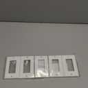 BESTTEN 10 Pack 1-Gang Decorator Wall Plate, Standard Size, H4.53 x W2.76, Unbreakable Polycarbonate Outlet and Switch Cover, White, UL Listed